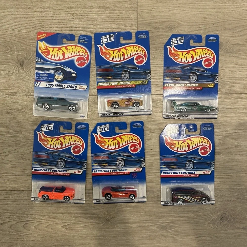 Hot Wheels Lot Of 6 Dodge Diecast Cars 1:64